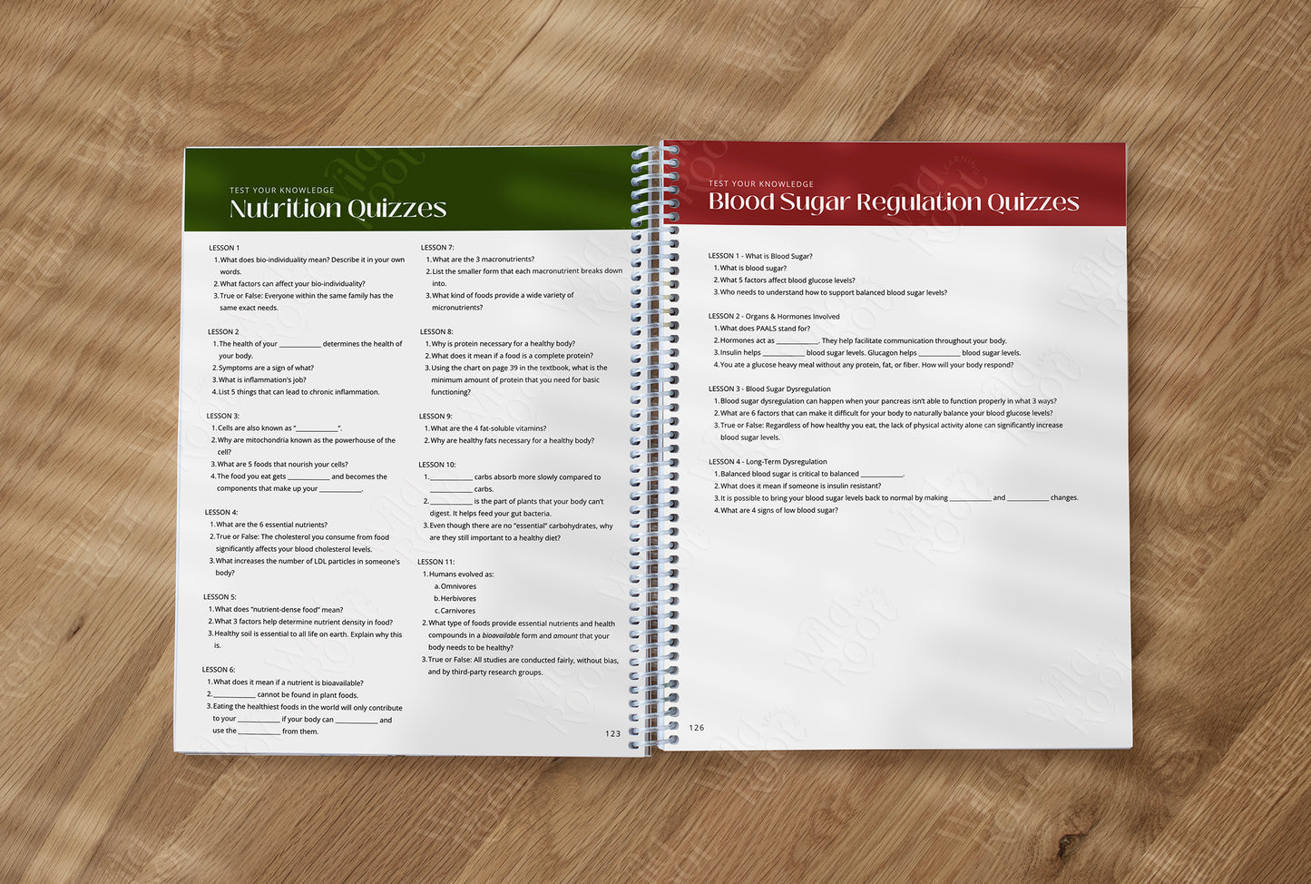 Functional Nutrition Student Workbook - Grades 6-12